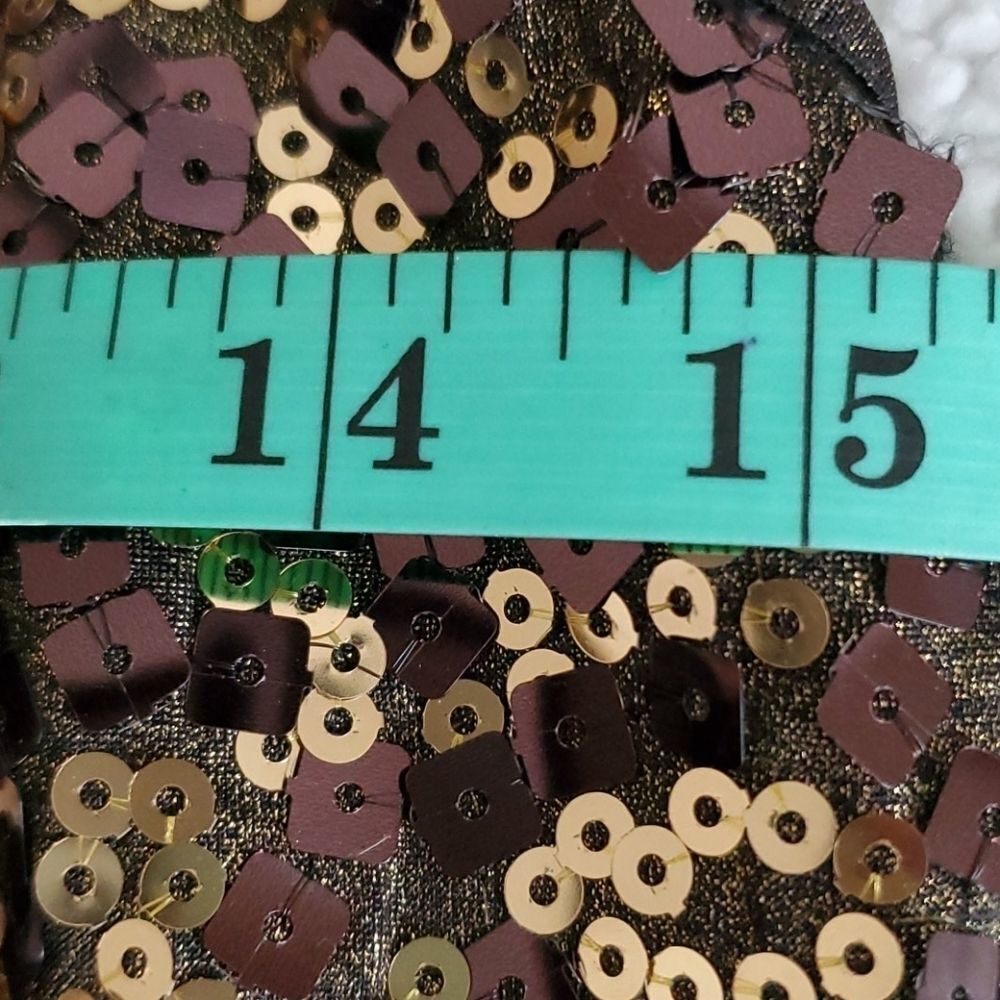 Peter Nygard Bronze Sequined Tank top - Picture 6 of 7